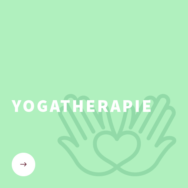 Grünes Gestaltungselement mit Icon | Yogatherapie | Yoga Vidya Bayreuth
